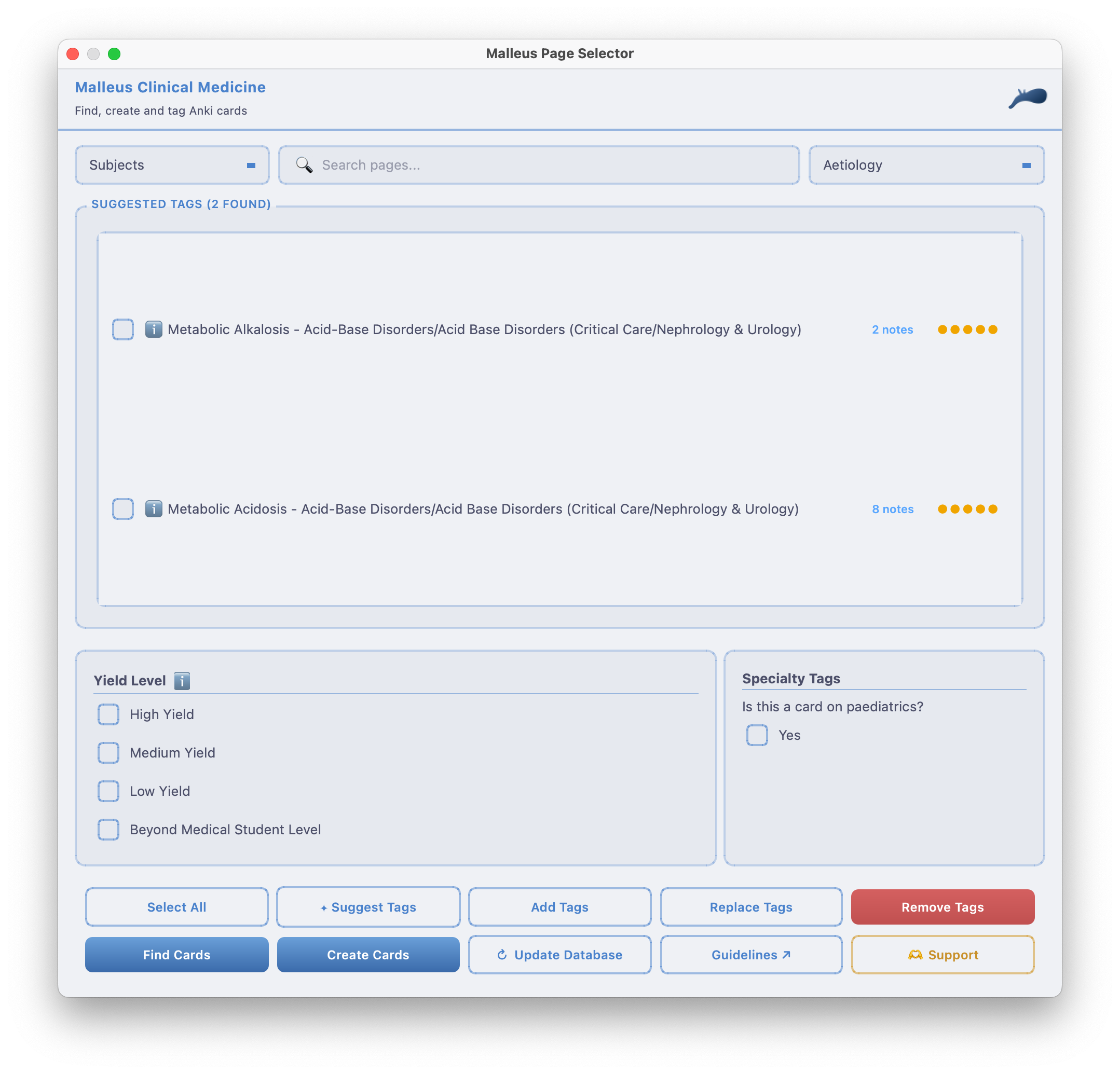 Malleus Anki Addon screenshot